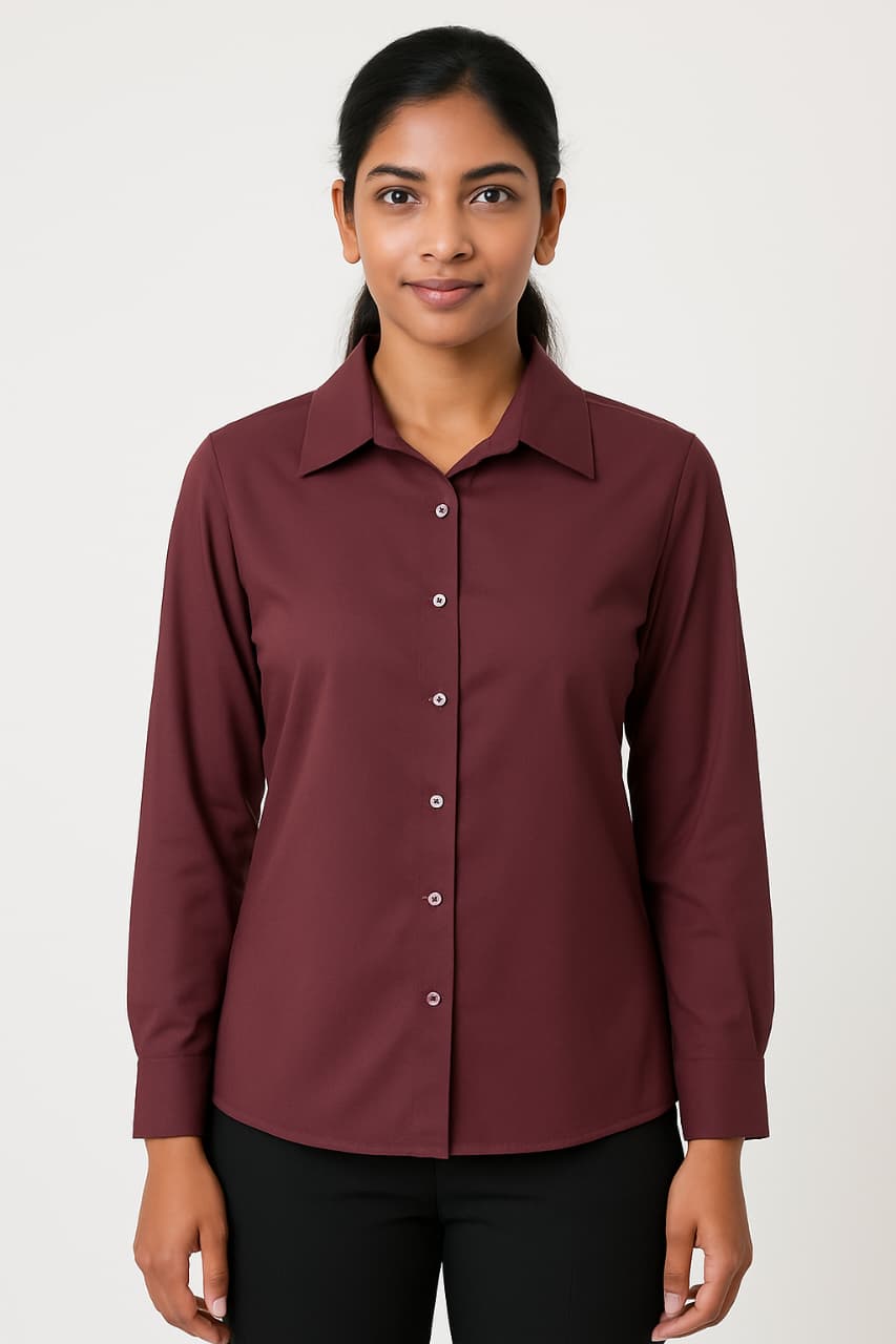 office formal satin shirt