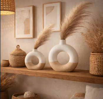 Donut Shape Vase Set