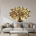 Golden Metal floral art