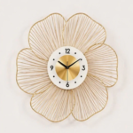 Floral Metal Clock