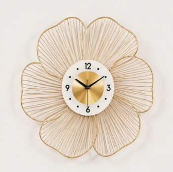 Floral Metal Clock