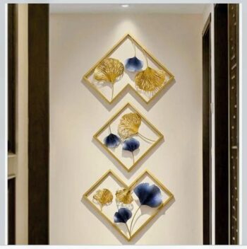 golden wall 3 piece decor set